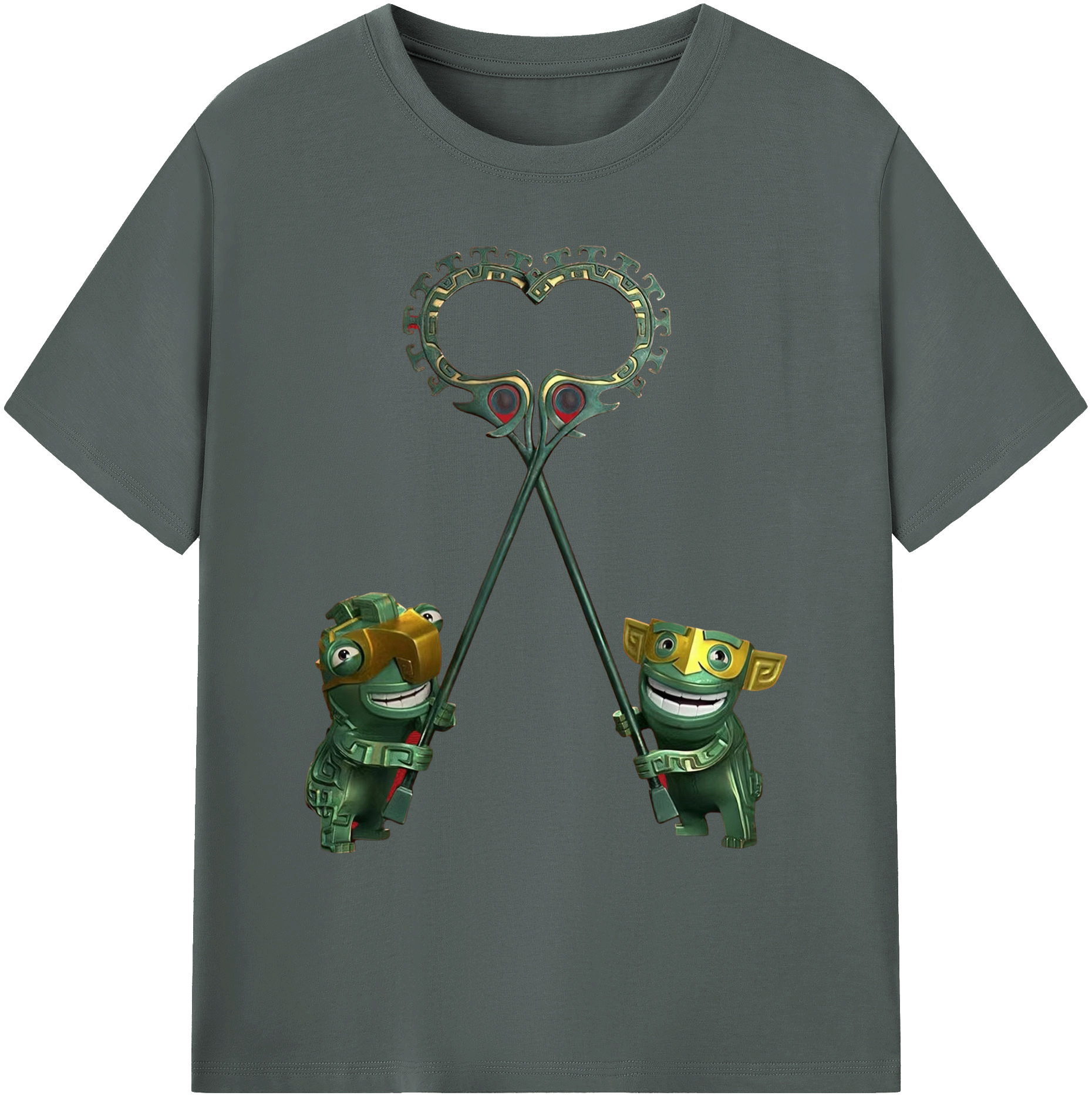 （画像用） Ne Zha 2 ナタ 魔童の大暴れ 綿100％ メンズ半袖Tシャツ｜肌触りやわらか＆通気性